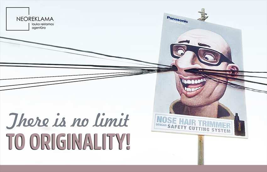 There is no limit to originality in outdoor advertising!