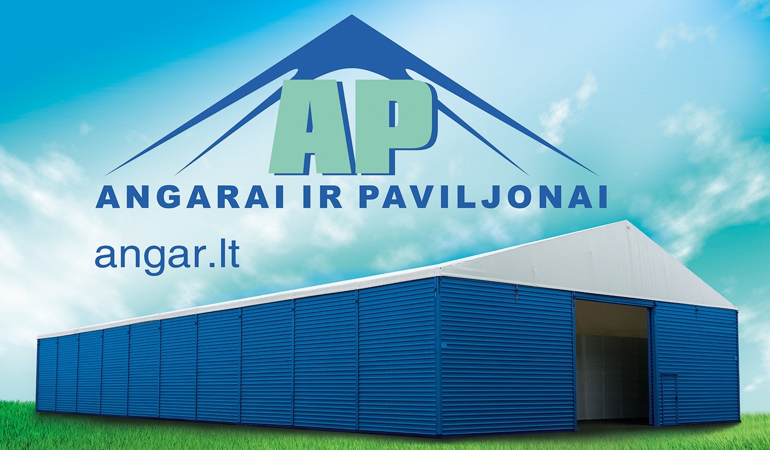 "Angarai ir paviljonai" lauko reklama - Angarai ir paviljona