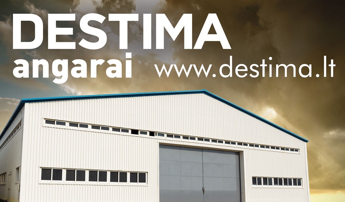 "Destimos angarai" lauko reklama - destima naujas