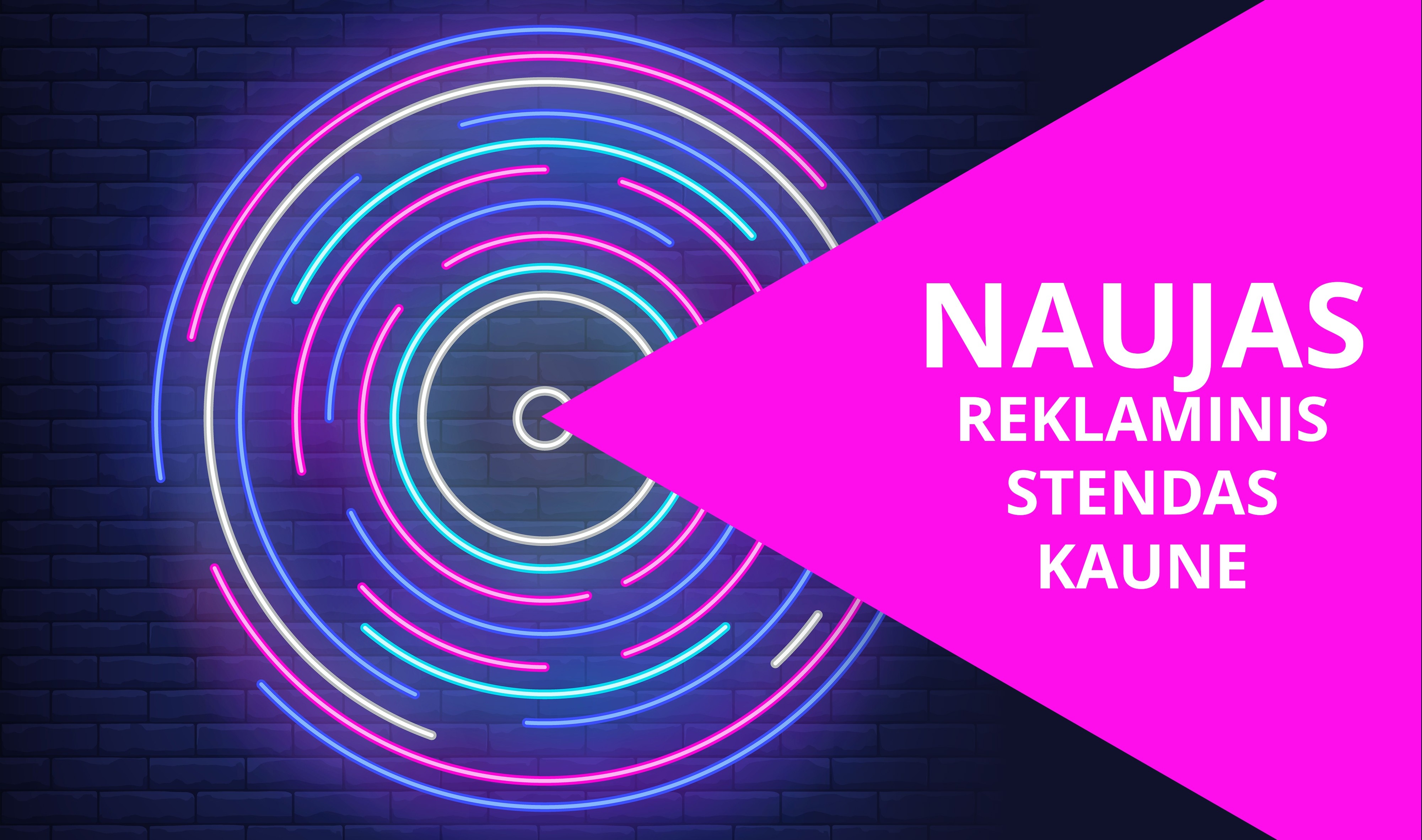 NAUJAS REKLAMINIS STENDAS KAUNE
